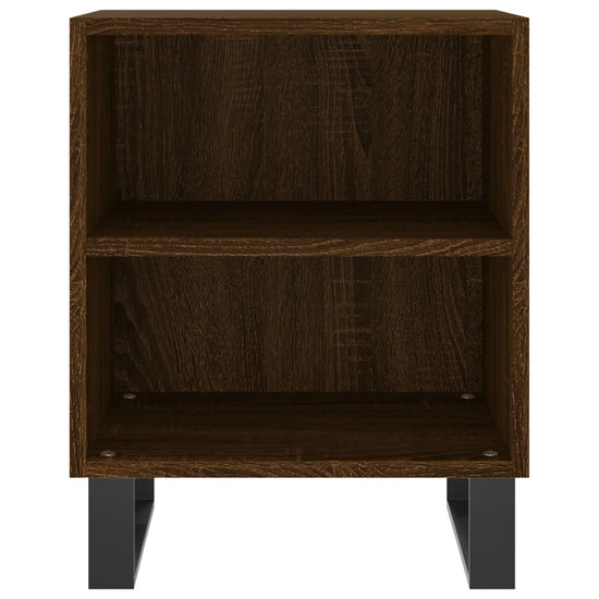 Nachtkastjes 2 st 40x30x50 cm bewerkt hout bruin eikenkleur MeubelReus