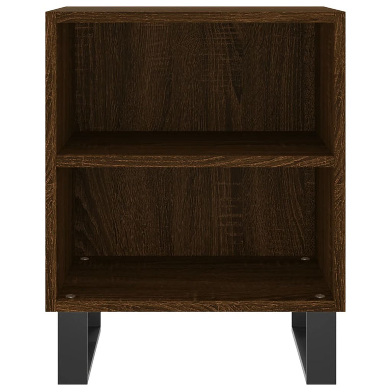 Nachtkastjes 2 st 40x30x50 cm bewerkt hout bruin eikenkleur MeubelReus