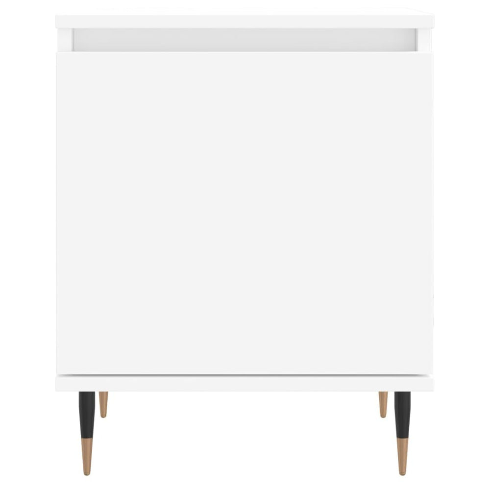 Nachtkastjes 2 st 40x30x50 cm bewerkt hout wit MeubelReus
