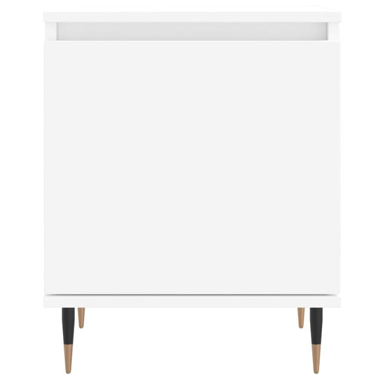 Nachtkastjes 2 st 40x30x50 cm bewerkt hout wit MeubelReus