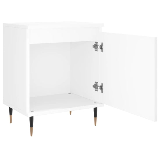 Nachtkastjes 2 st 40x30x50 cm bewerkt hout wit MeubelReus