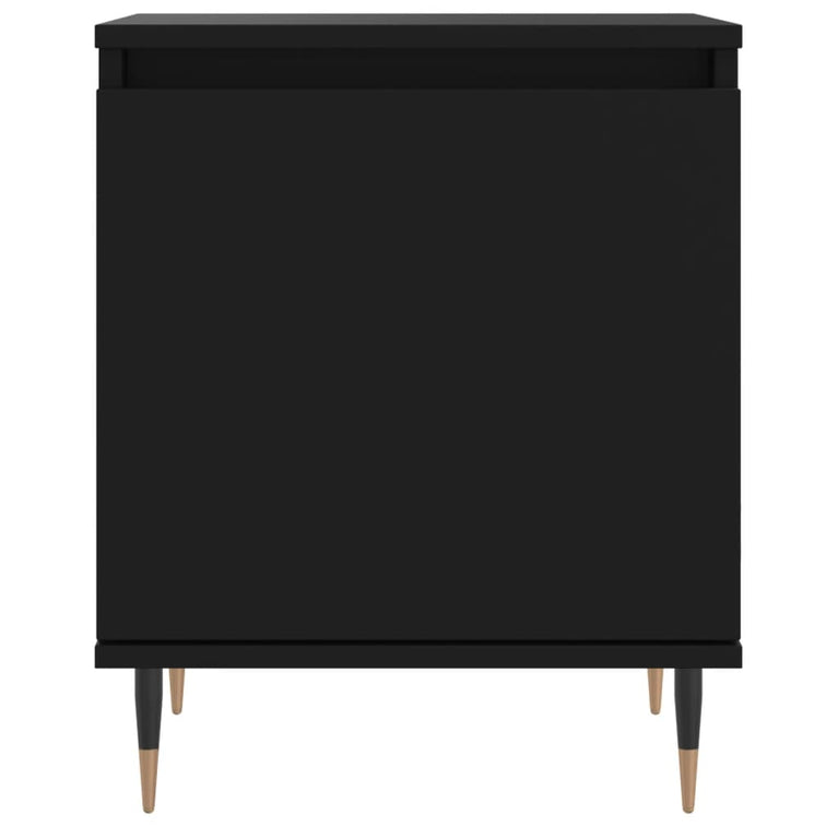 Nachtkastjes 2 st 40x30x50 cm bewerkt hout zwart MeubelReus