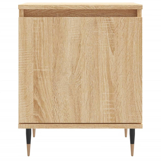 Nachtkastjes 2 st 40x30x50 cm bewerkt hout sonoma eikenkleurig MeubelReus