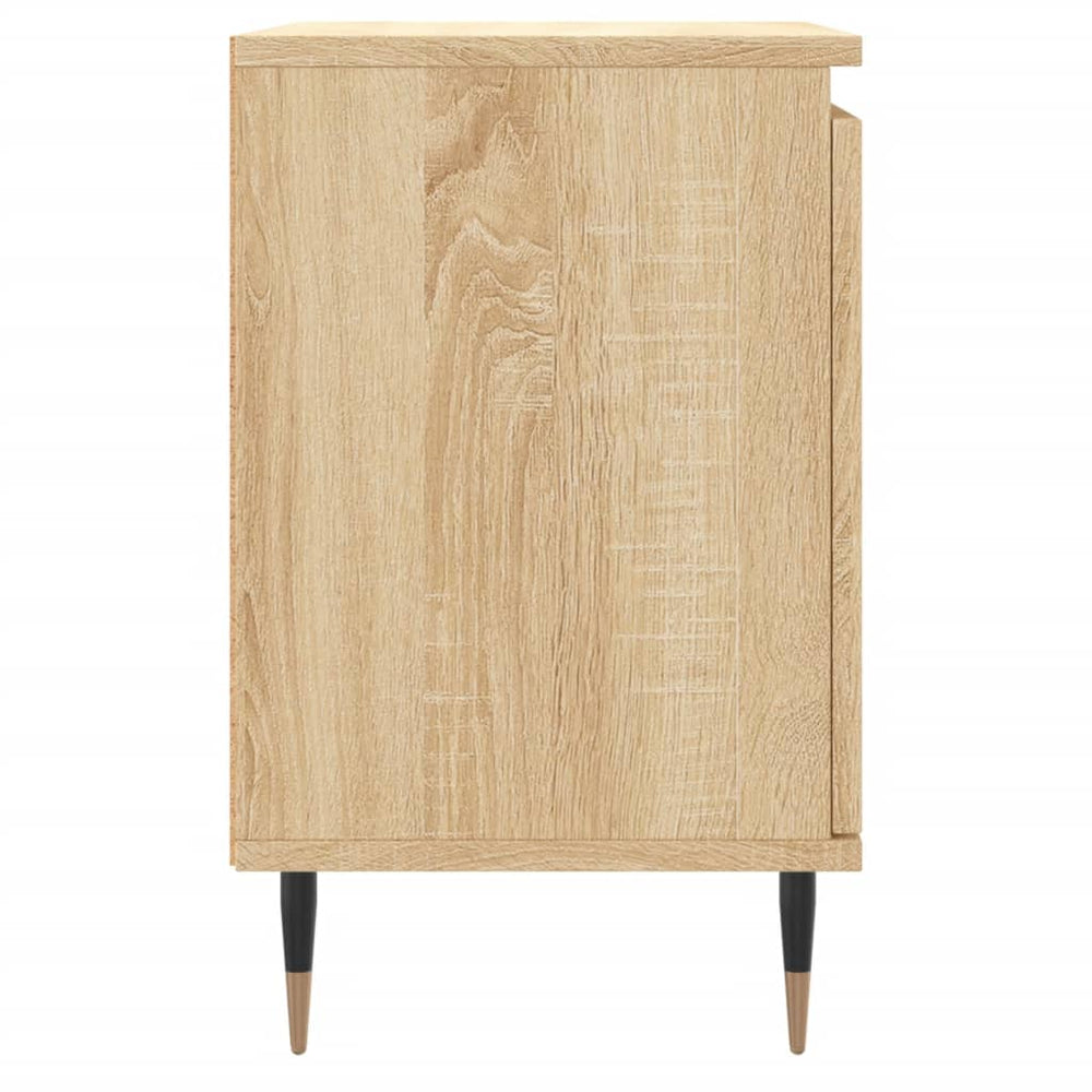 Nachtkastjes 2 st 40x30x50 cm bewerkt hout sonoma eikenkleurig MeubelReus