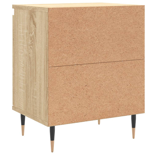 Nachtkastjes 2 st 40x30x50 cm bewerkt hout sonoma eikenkleurig MeubelReus