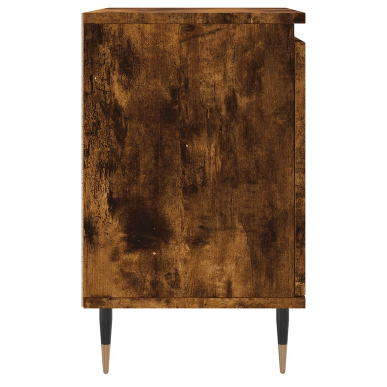 Nachtkastjes 2 st 40x30x50 cm bewerkt hout gerookt eikenkleurig MeubelReus