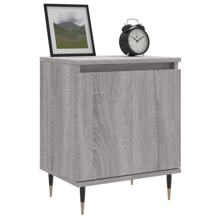 Nachtkastjes 2 st 40x30x50 cm bewerkt hout grijs sonoma eiken MeubelReus