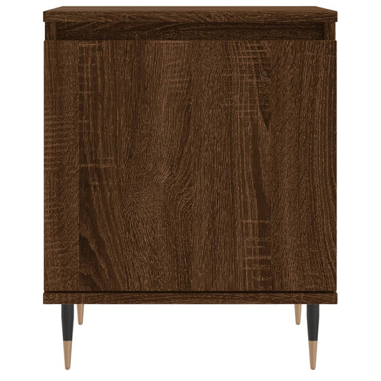Nachtkastjes 2 st 40x30x50 cm bewerkt hout bruin eikenkleur MeubelReus