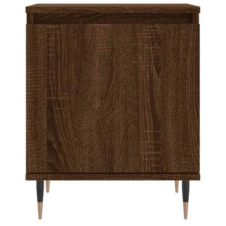 Nachtkastjes 2 st 40x30x50 cm bewerkt hout bruin eikenkleur MeubelReus