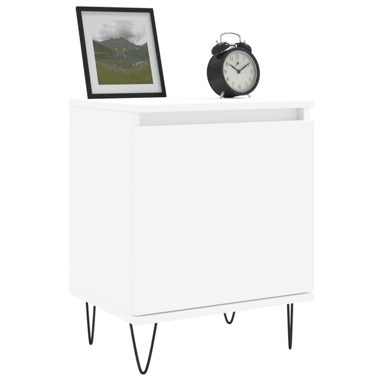 Nachtkastjes 2 st 40x30x50 cm bewerkt hout wit MeubelReus