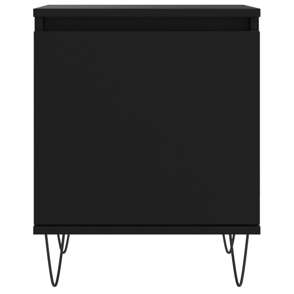 Nachtkastjes 2 st 40x30x50 cm bewerkt hout zwart MeubelReus