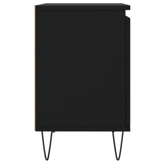 Nachtkastjes 2 st 40x30x50 cm bewerkt hout zwart MeubelReus