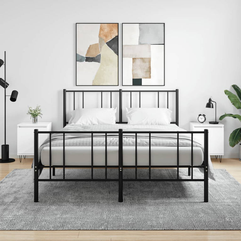 Nachtkastjes 2 st 40x30x50 cm bewerkt hout hoogglans wit MeubelReus