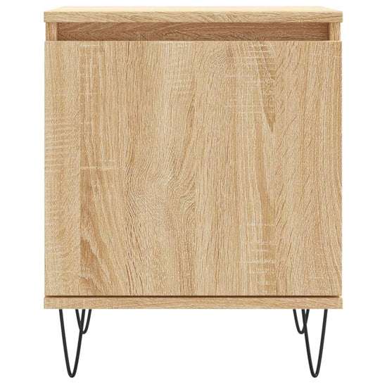 Nachtkastjes 2 st 40x30x50 cm bewerkt hout sonoma eikenkleurig MeubelReus