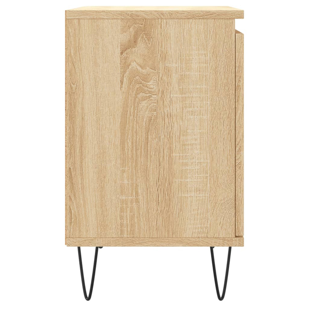 Nachtkastjes 2 st 40x30x50 cm bewerkt hout sonoma eikenkleurig MeubelReus
