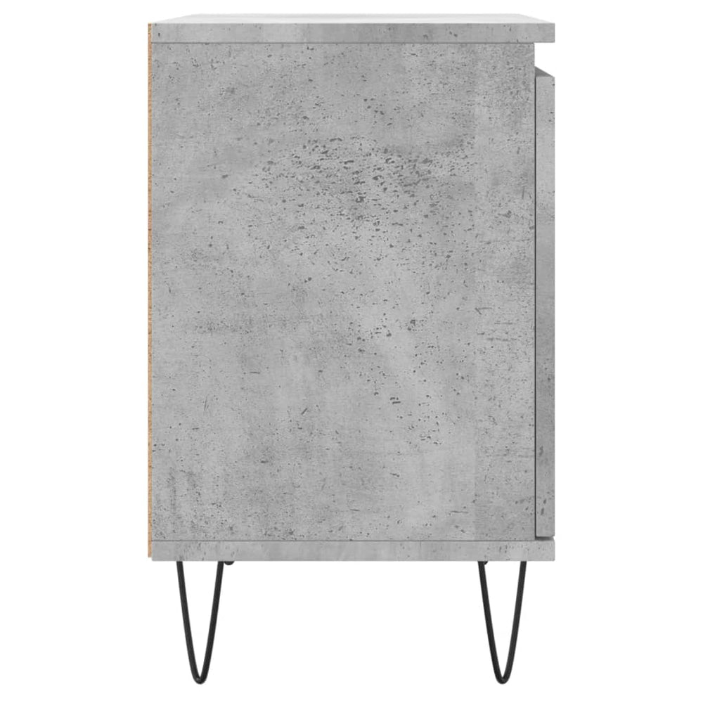 Nachtkastje 40x30x50 cm bewerkt hout betongrijs MeubelReus