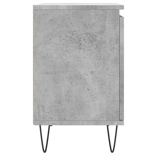Nachtkastje 40x30x50 cm bewerkt hout betongrijs MeubelReus