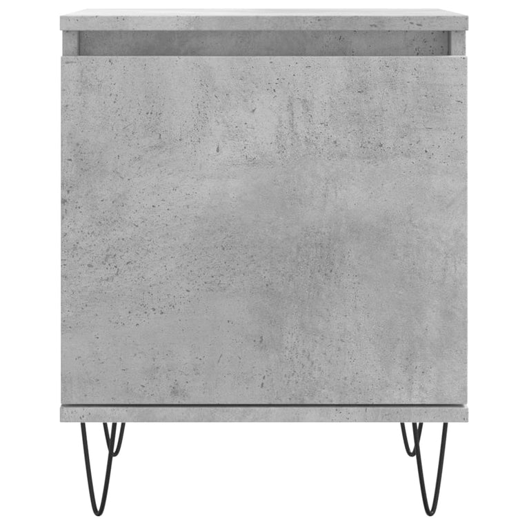 Nachtkastjes 2 st 40x30x50 cm bewerkt hout betongrijs MeubelReus