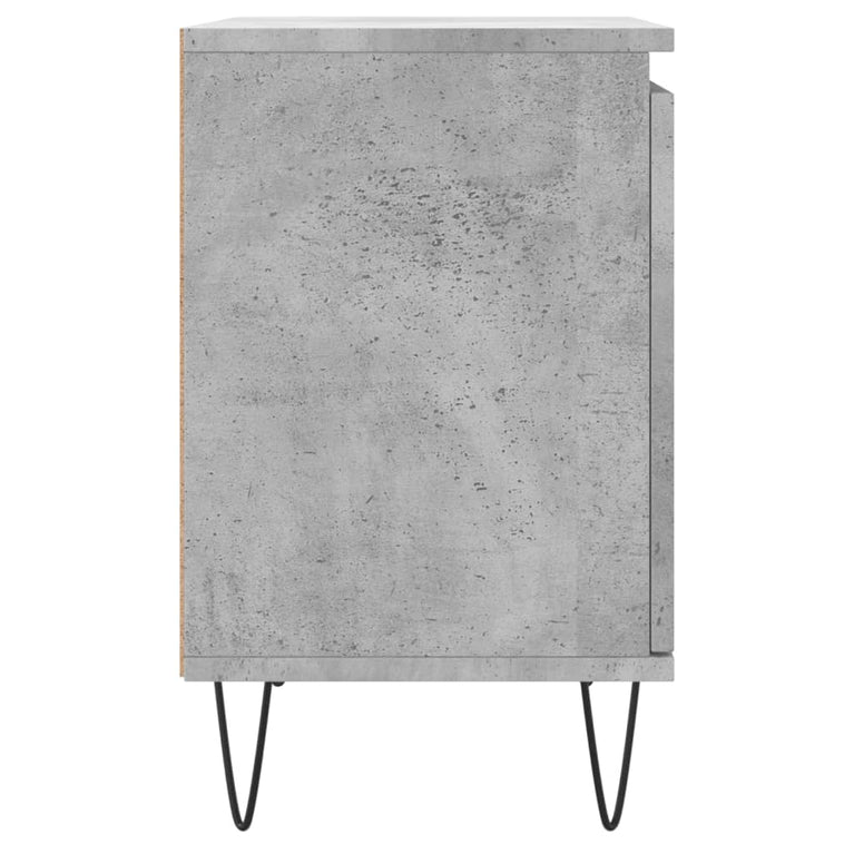 Nachtkastjes 2 st 40x30x50 cm bewerkt hout betongrijs MeubelReus