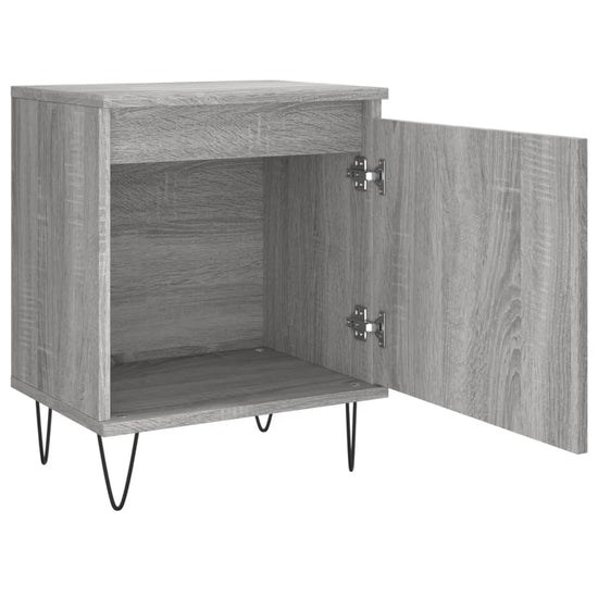 Nachtkastjes 2 st 40x30x50 cm bewerkt hout grijs sonoma eiken MeubelReus