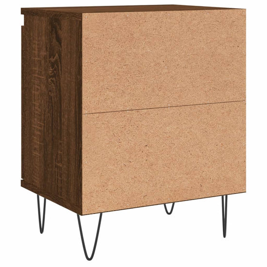 Nachtkastjes 2 st 40x30x50 cm bewerkt hout bruin eikenkleur MeubelReus