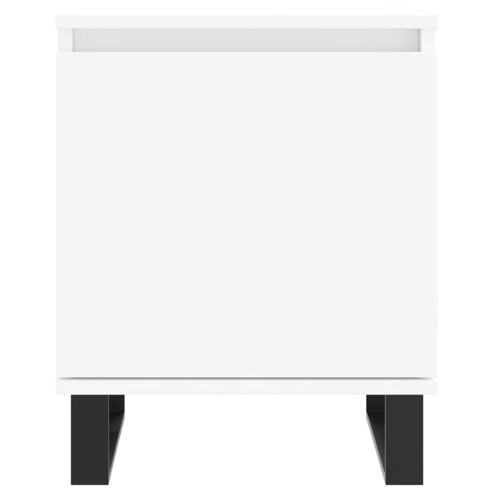 Nachtkastjes 2 st 40x30x50 cm bewerkt hout wit MeubelReus