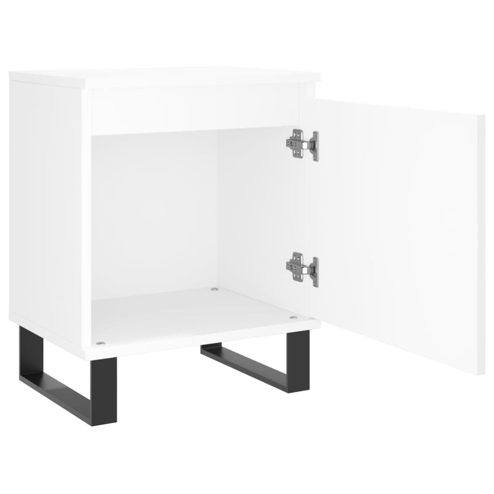 Nachtkastjes 2 st 40x30x50 cm bewerkt hout wit MeubelReus