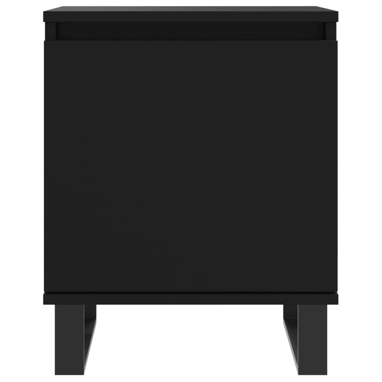 Nachtkastjes 2 st 40x30x50 cm bewerkt hout zwart MeubelReus
