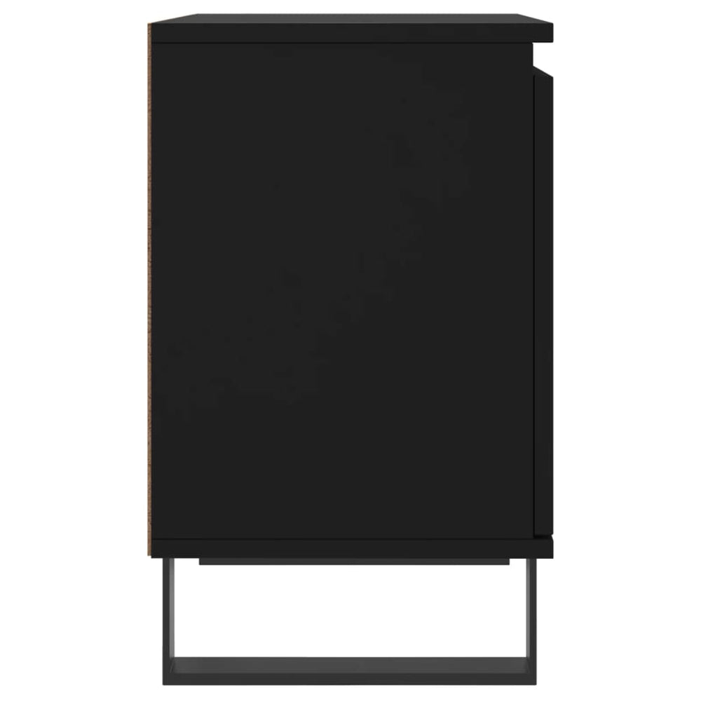 Nachtkastjes 2 st 40x30x50 cm bewerkt hout zwart MeubelReus