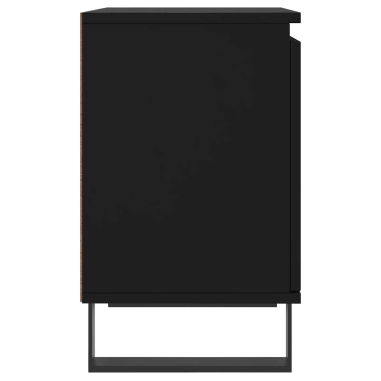 Nachtkastjes 2 st 40x30x50 cm bewerkt hout zwart MeubelReus