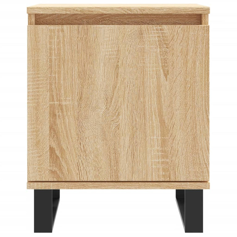 Nachtkastjes 2 st 40x30x50 cm bewerkt hout sonoma eikenkleurig MeubelReus