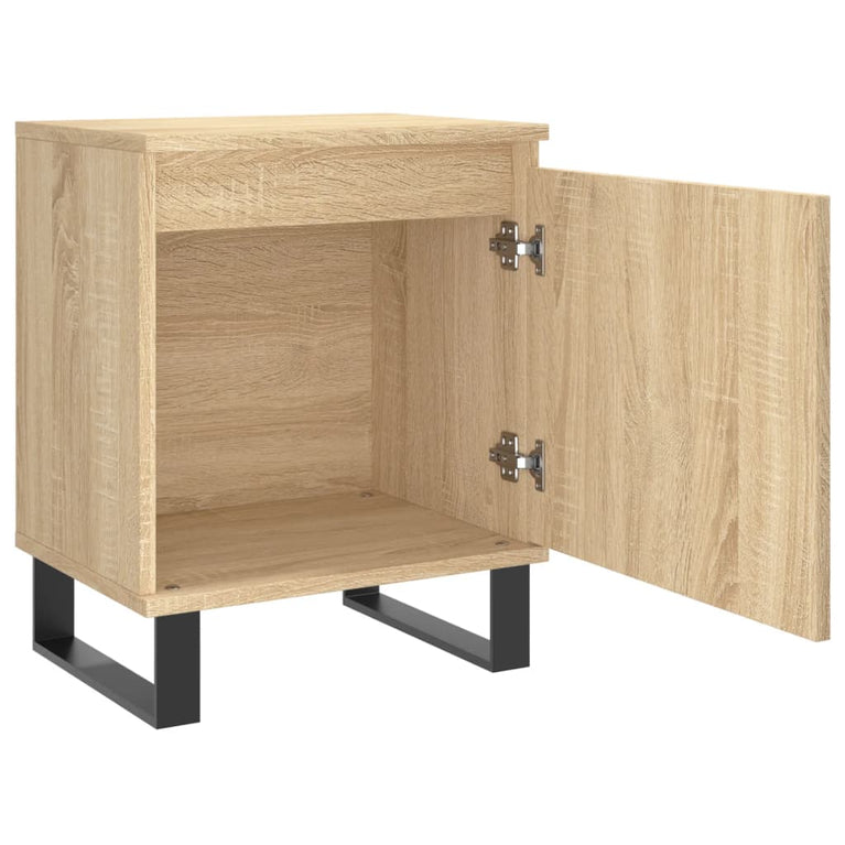 Nachtkastjes 2 st 40x30x50 cm bewerkt hout sonoma eikenkleurig MeubelReus