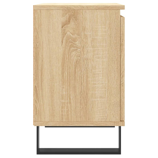Nachtkastjes 2 st 40x30x50 cm bewerkt hout sonoma eikenkleurig MeubelReus