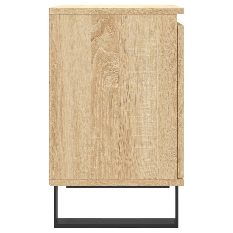 Nachtkastjes 2 st 40x30x50 cm bewerkt hout sonoma eikenkleurig MeubelReus