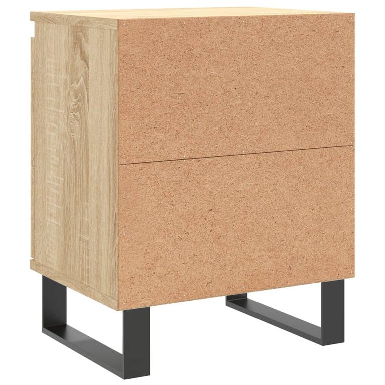 Nachtkastjes 2 st 40x30x50 cm bewerkt hout sonoma eikenkleurig MeubelReus