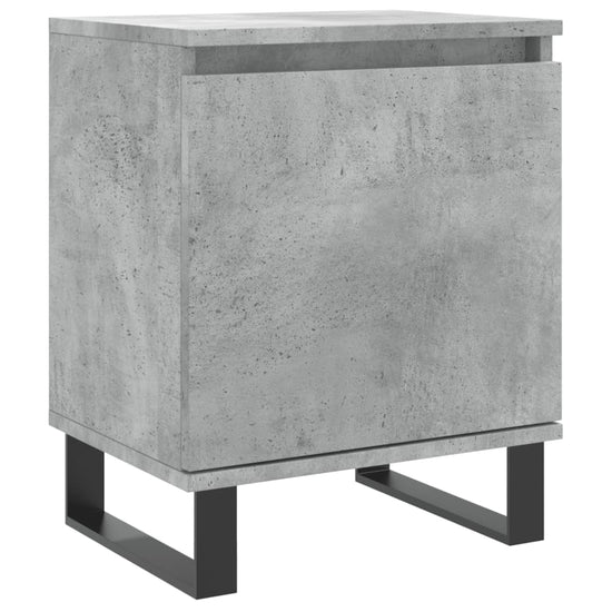 Nachtkastje 40x30x50 cm bewerkt hout betongrijs MeubelReus