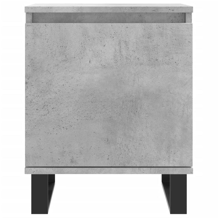 Nachtkastje 40x30x50 cm bewerkt hout betongrijs MeubelReus