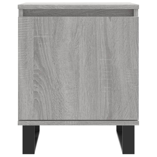 Nachtkastje 40x30x50 cm bewerkt hout grijs sonoma eikenkleurig MeubelReus
