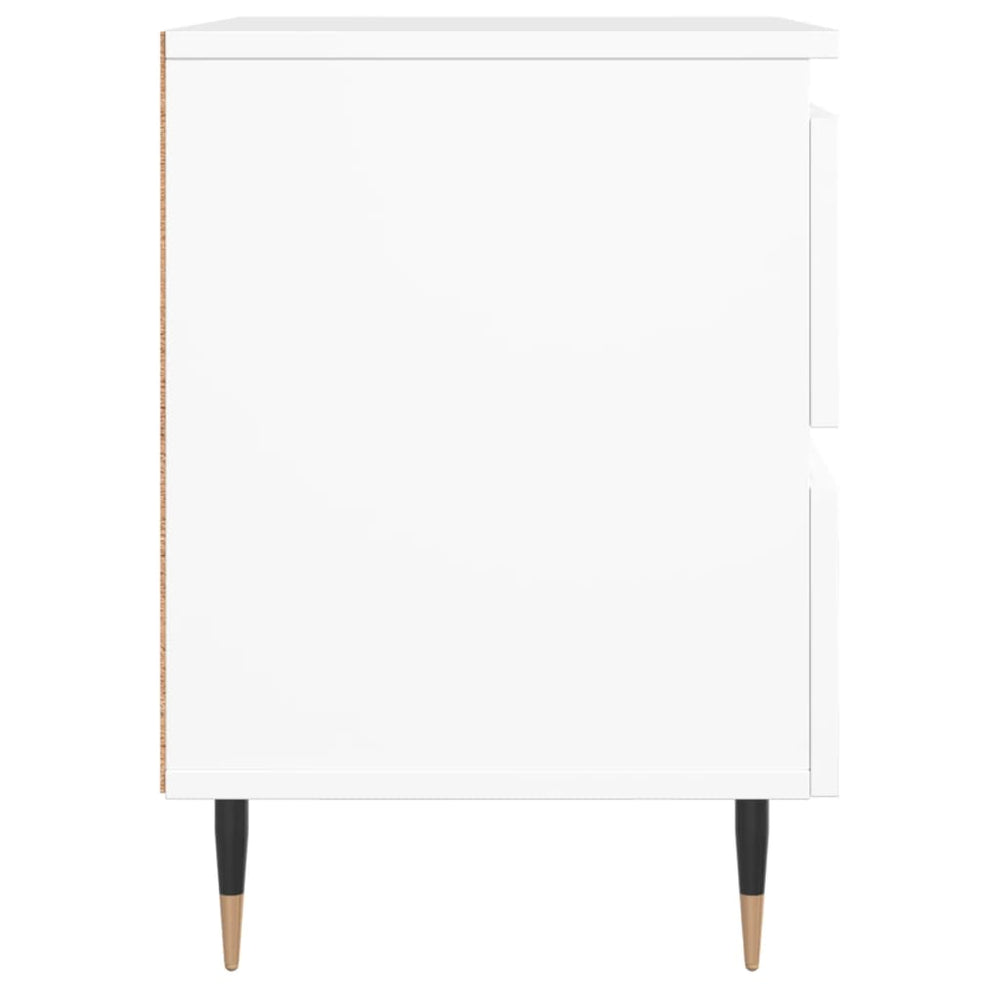 Nachtkastjes 2 st 40x35x50 cm bewerkt hout wit MeubelReus