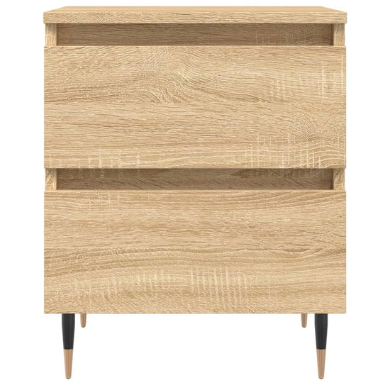 Nachtkastje 40x35x50 cm bewerkt hout sonoma eikenkleurig MeubelReus