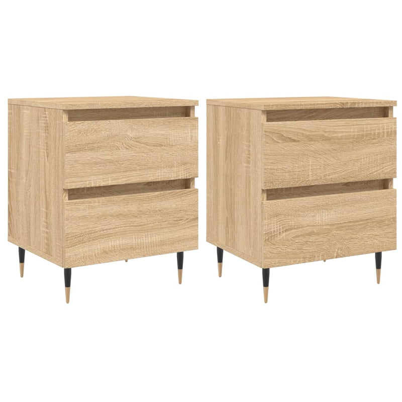 Nachtkastjes 2 st 40x35x50 cm sonoma eikenkleurig MeubelReus