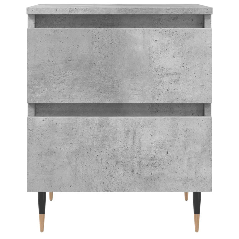 Nachtkastjes 2 st 40x35x50 cm bewerkt hout betongrijs MeubelReus