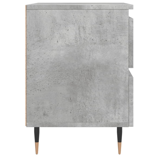 Nachtkastjes 2 st 40x35x50 cm bewerkt hout betongrijs MeubelReus