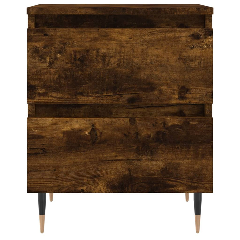 Nachtkastjes 2 st 40x35x50 cm bewerkt hout gerookt eikenkleurig MeubelReus
