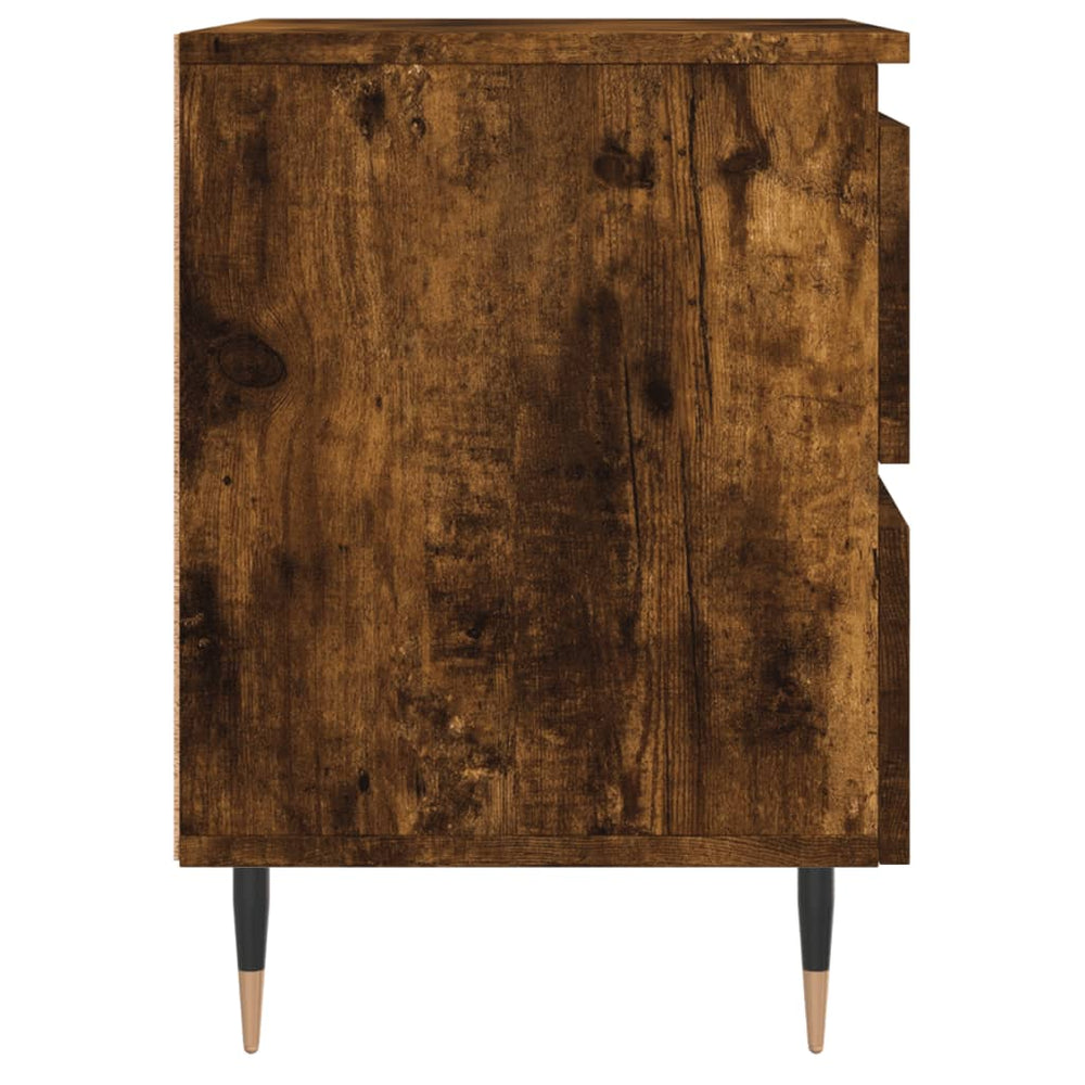 Nachtkastjes 2 st 40x35x50 cm bewerkt hout gerookt eikenkleurig MeubelReus