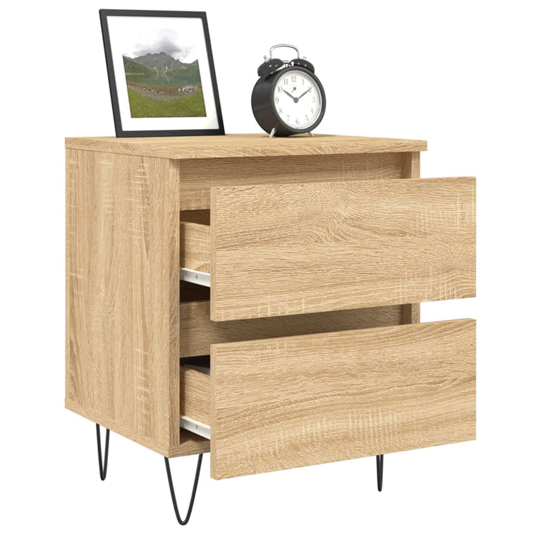 Nachtkastjes 2 st 40x35x50 cm sonoma eikenkleurig MeubelReus