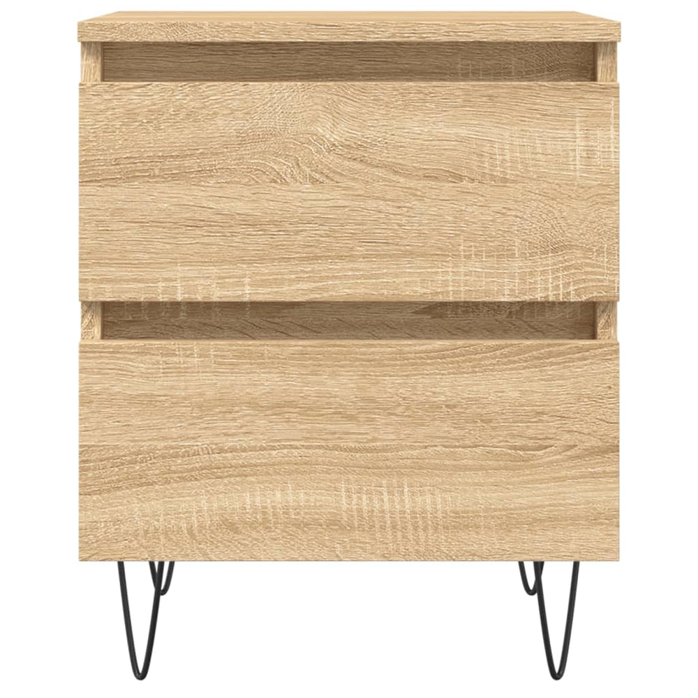 Nachtkastjes 2 st 40x35x50 cm sonoma eikenkleurig MeubelReus