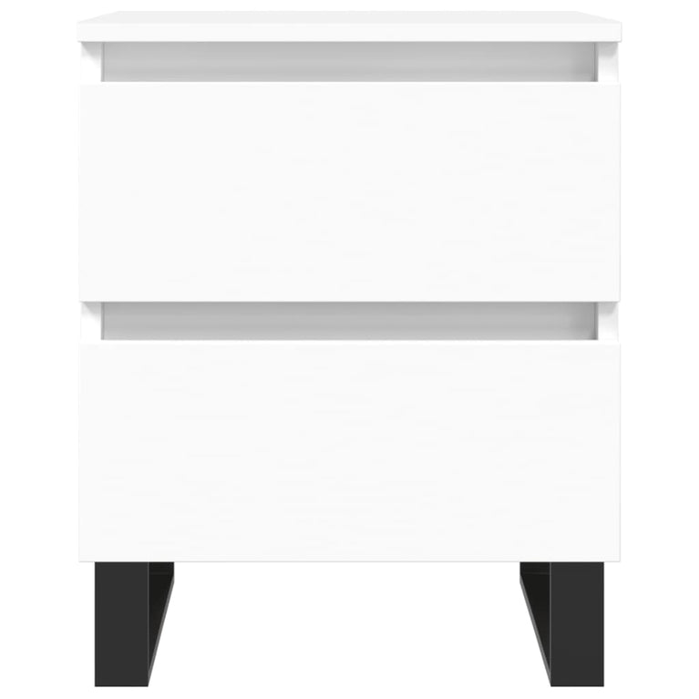 Nachtkastjes 2 st 40x35x50 cm bewerkt hout wit MeubelReus