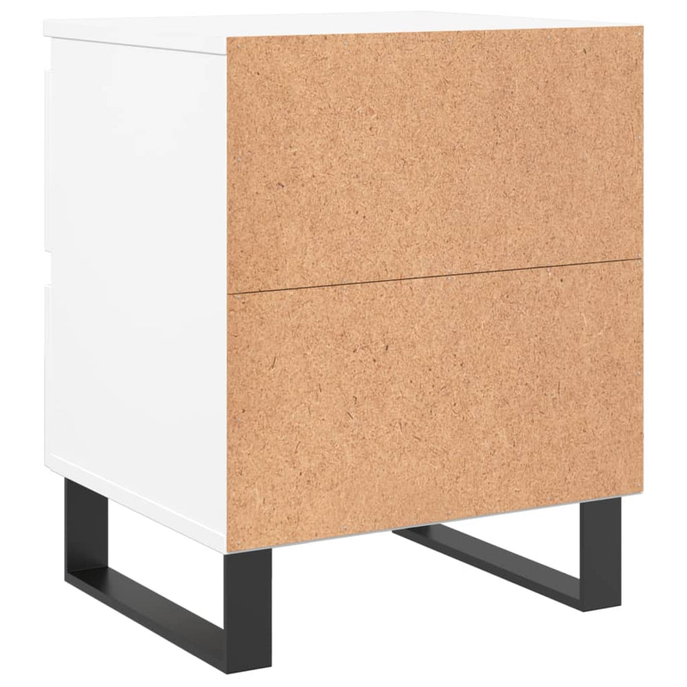 Nachtkastjes 2 st 40x35x50 cm bewerkt hout wit MeubelReus