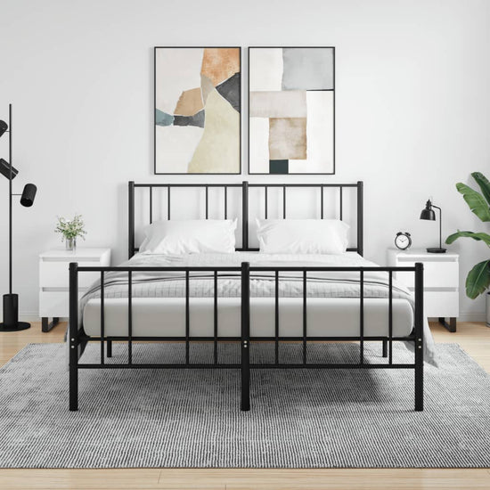 Nachtkastjes 2 st 40x35x50 cm bewerkt hout hoogglans wit MeubelReus